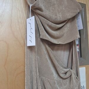 Petal & Pup Tan Textured Dress